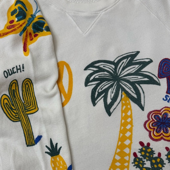 Mother The Square Multi Motif Grafic Sweatshirt - Picture 11 of 12